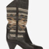 Lijita Lær- og jacquard-cowboystøvler