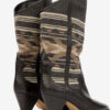 Lijita Lær- og jacquard-cowboystøvler