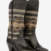 Lijita Lær- og jacquard-cowboystøvler
