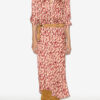 Lisanne mønstret jacquard midi-skjørt