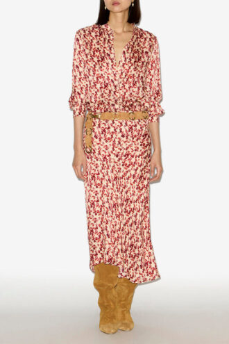 Lisanne mønstret jacquard midi-skjørt Lisanne mønstret jacquard midi-skjørt
