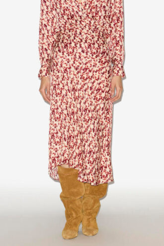 Lisanne mønstret jacquard midi-skjørt Lisanne mønstret jacquard midi-skjørt