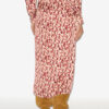 Lisanne mønstret jacquard midi-skjørt