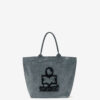 Liten Yenky Faded bomullsveske med logo Liten Yenky Faded bomullsveske med logo