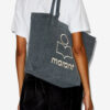 Liten Yenky Faded bomullsveske med logo Liten Yenky Faded bomullsveske med logo