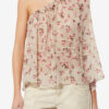Loeva Asymmetrisk trykt muslin-top Loeva Asymmetrisk trykt muslin-top