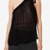 Loeva Asymmetrisk trykt muslin-top Loeva Asymmetrisk trykt muslin-top