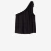 Loeva Asymmetrisk trykt muslin-top Loeva Asymmetrisk trykt muslin-top