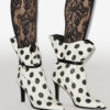 Lolya polka dot skinnankelstøvler