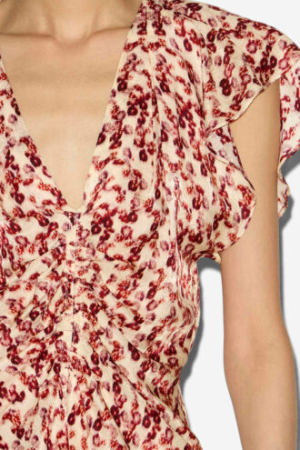 Lonea flytende mønstret jacquard-top Lonea flytende mønstret jacquard-top