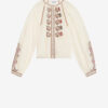 Lynne brodert bluse i gasbind Lynne brodert bluse i gasbind