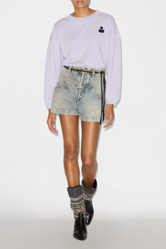 Margo kort bomullssweatshirt med logo Margo kort bomullssweatshirt med logo