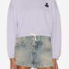 Margo kort bomullssweatshirt med logo Margo kort bomullssweatshirt med logo