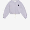 Margo kort bomullssweatshirt med logo Margo kort bomullssweatshirt med logo