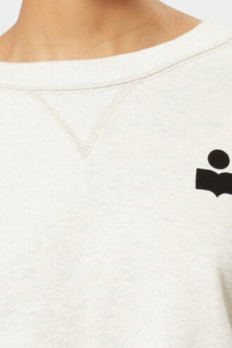 Margo kort sweatshirt med logo-trykk Margo kort sweatshirt med logo-trykk