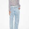Maria-bluse i bomullsvoile med print Maria-bluse i bomullsvoile med print