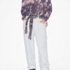 Maria-bluse i bomullsvoile med trykk Maria-bluse i bomullsvoile med trykk