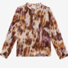 Maria-bluse i bomullsvoile med trykk Maria-bluse i bomullsvoile med trykk