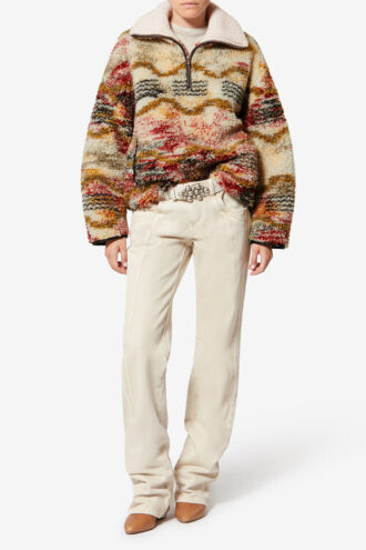Marner fleece Cloud Print-kåpe Marner fleece Cloud Print-kåpe