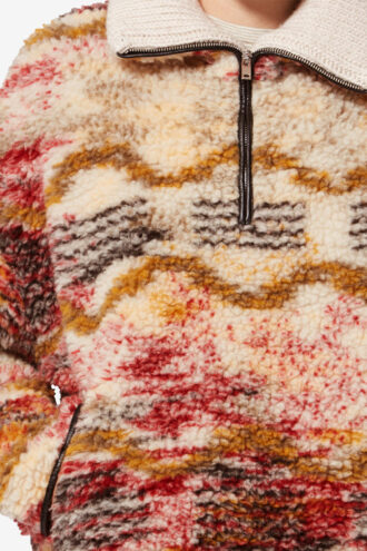 Marner fleece Cloud Print-kåpe Marner fleece Cloud Print-kåpe