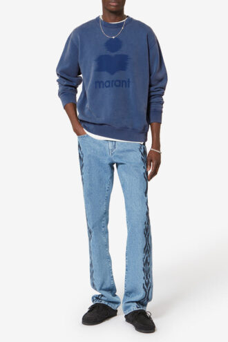 Mikoy bomullssweatshirt med logo