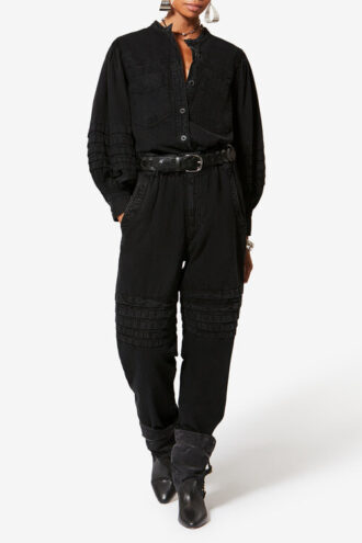 Mileda Faded Chambray-skjorte Mileda Faded Chambray-skjorte