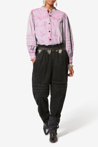 Mileda Faded Chambray-skjorte Mileda Faded Chambray-skjorte
