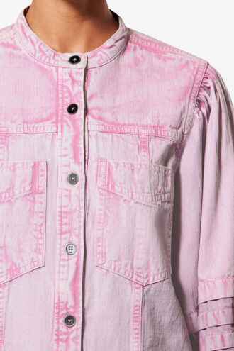 Mileda Faded Chambray-skjorte Mileda Faded Chambray-skjorte