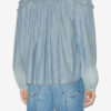 Milya rynket chambray-bluse Milya rynket chambray-bluse