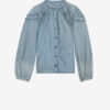 Milya rynket chambray-bluse Milya rynket chambray-bluse