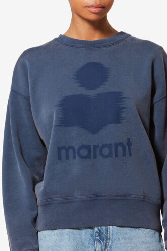 Mobyli bomullssweatshirt med logo Mobyli bomullssweatshirt med logo