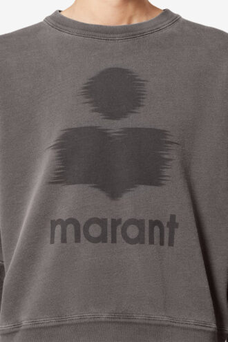 Mobyli bomullssweatshirt med logo Mobyli bomullssweatshirt med logo