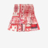 Naomi smocked bomullsvoile skjørt med bandana-trykk Naomi smocked bomullsvoile skjørt med bandana-trykk