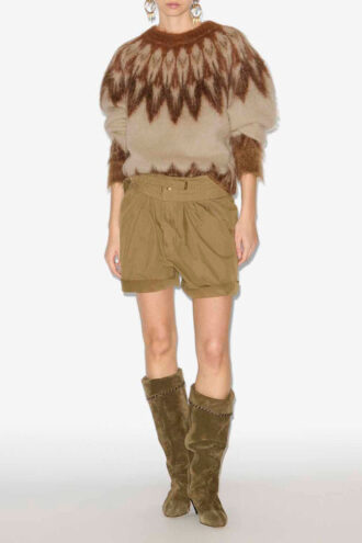 Natania Mohair Fair Isle-mønstret genser Natania Mohair Fair Isle-mønstret genser