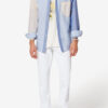Nathael Patchwork bomulls-Oxford-skjorte Nathael Patchwork bomulls-Oxford-skjorte