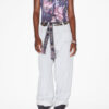 Nayda asymmetrisk bomulls-T-skjorte med trykk Nayda asymmetrisk bomulls-T-skjorte med trykk
