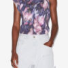 Nayda asymmetrisk bomulls-T-skjorte med trykk Nayda asymmetrisk bomulls-T-skjorte med trykk