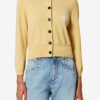 Newton cardigan i bomull og ull med logo Newton cardigan i bomull og ull med logo
