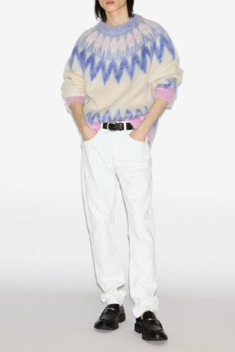 Nicolas Mohair Fair Isle-mønstret genser Nicolas Mohair Fair Isle-mønstret genser