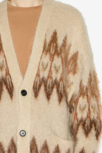 Nielson Mohair Fair Isle-mønstret cardigan