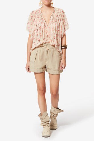 Nirma shorts i bomull og lin