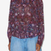 Noeline-bluse i trykt krepp Noeline-bluse i trykt krepp