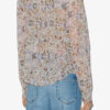 Noeline-bluse i trykt krepp