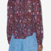 Noeline-bluse i trykt krepp Noeline-bluse i trykt krepp