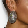 Nyt Rhinestone Hoop Earrings Nyt Rhinestone Hoop Earrings