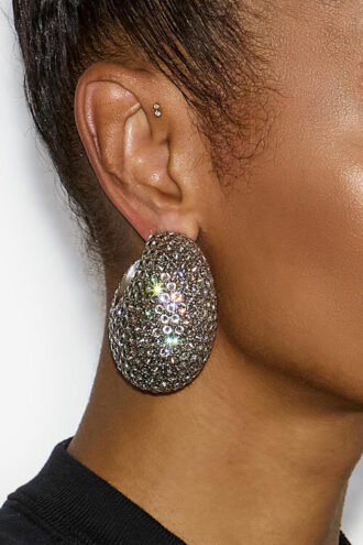 Nyt Rhinestone Hoop Earrings