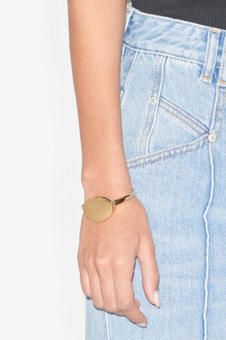 Ory mansjettarmbånd i gullfinish messing