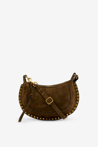 Oskan Moon suede kalveskinn baguette håndveske