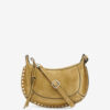 Oskan Moon suede kalveskinn baguette håndveske