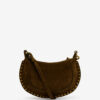 Oskan Moon suede kalveskinn baguette håndveske